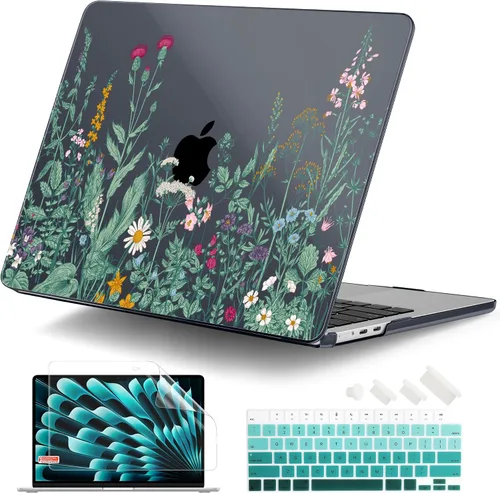 Vista 28 de DONGKE Funda compatible con M5 MacBook Air de 15 pulgadas 2026 2025-2023 A3448 A3241 A3114 A2941 M4 M3 M2 Pantalla de retina líquida Touch ID