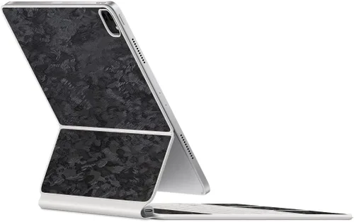 Vista 28 de SopiGuard Skin for 2021 Magic Keyboard Case 12.9 Precision - Adhesivo de vinilo de borde a borde superior, teclado y panel trasero (negro cepillado)