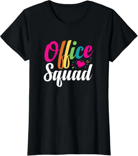 Vista 31 de Oficina escuadra administrativa asistente escuela secretario regalo camiseta Negro