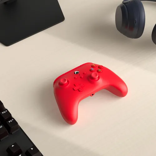 Vista 2 de PowerA Wired Controller for Xbox Series XS - Red, gamepad, video gamegaming controller, works with Xbox One, Officially Licensed