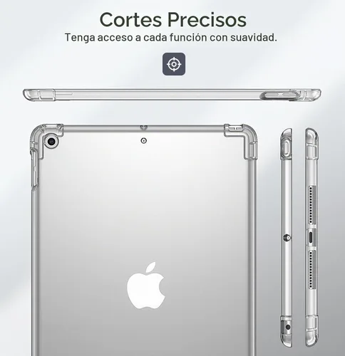 Vista 8 de MoKo Funda transparente para iPad de 9ª/8ª/7ª generación 2021/2020/2019