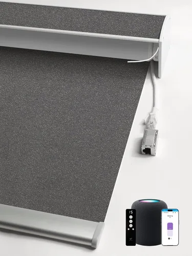Vista 21 de SmartWings Persianas enrollables con cable duro PoE 100% opacas, muestra de tela