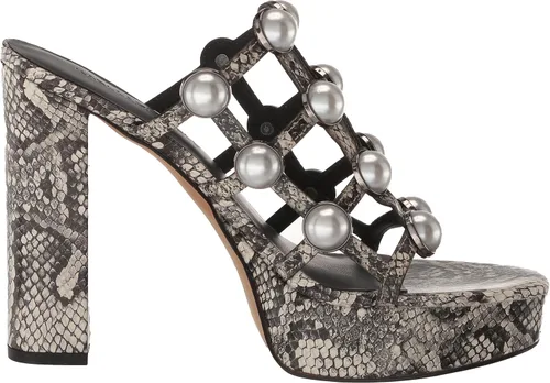 Vista 6 de Karl Lagerfeld Paris Addica Pearls-Plataforma plateada para mujer
