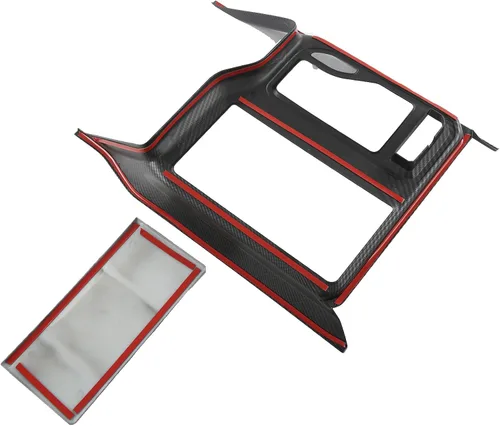 Vista 5 de 2 piezas para Dodge RAM 1500 TRX 2019-2023 Cubierta del panel de palanca de cambios de consola central Accesorios interiores ABS
