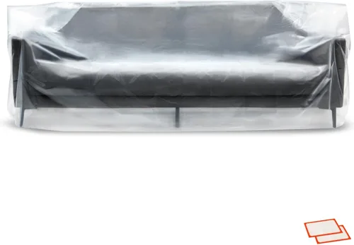 Vista 11 de Fundas de plástico para muebles para mudanza y almacenamiento - Protectores de fundas para sillas de alta resistencia, impermeables y a prueba