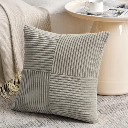 Vista 100 de Fancy Homi - Paquete de 2 fundas de almohada decorativas de color verde oliva pequeñas de 12 x 12 pulgadas para sala de estar, sofá, cama