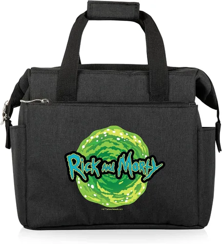 Vista 8 de PICNIC TIME DC Comics Batman Bat-Signal On The Go Bolsa de Almuerzo, Lonchera Enfriadora Suave, Bolsa de Almuerzo Aislada, (Negro)