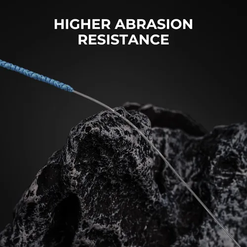 Vista 6 de KastKing Fluorokote 100% línea de pesca recubierta de fluorocarbono, líder de fluorocarbono, claridad extrema, hundimiento rápido, resistente a