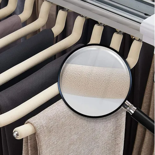 Vista 6 de MYOYAY Perchero extraíble para pantalones con 22 brazos de acero, organizador de ropa para armario, para ahorrar espacio y almacenamiento, carga