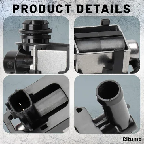 Vista 3 de Válvula solenoide de purga de recipiente de vapor Control de purga Válvula solenoide de vacío Válvula de cierre de recipiente de vapor Reemplaza #