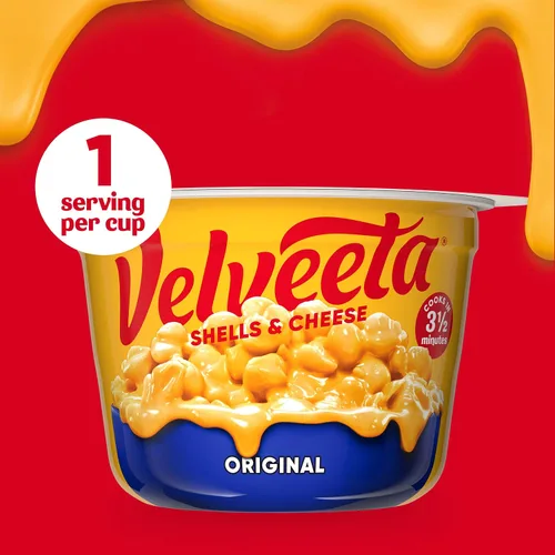 Vista 8 de Velveeta - pasta de caracol y salsa de queso original para microondas (paquete de 4 unidades, tazas de 2.39 onzas)