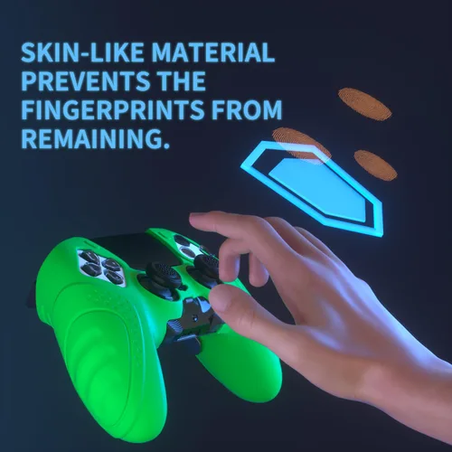 Vista 4 de PlayVital Guardian Edition Anti-Slip Ergonomic Silicone Cover Case for ps5 Edge Controller, Soft Rubber Protector Skin for ps5 Edge Wireless