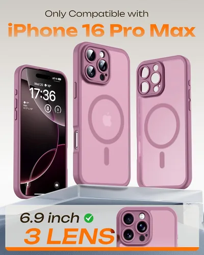 Vista 668 de TOCOL Funda para iPhone 11, compatible con Magsafe, protección completa de cámara, imanes integrados, protección contra caídas, funda translúcida