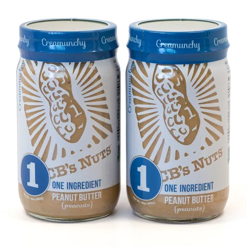 Vista 4 de CB's Nuts Crema de maní cremosa sin OMG cultivada en Estados Unidos con 1 ingrediente (1)