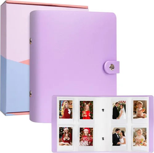Vista 15 de Álbum de fotos de 320 bolsillos para fotos Polaroid de 2 x 3 pulgadas, álbum de fotos con capacidad para 320 fotos para Fujifilm Instax Mini 12 11 9