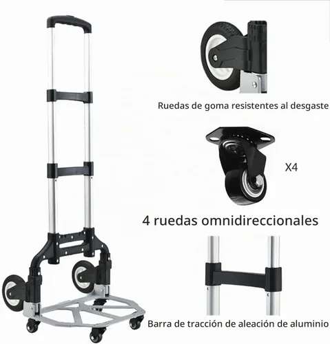 Vista 8 de Bolsa de herramientas con ruedas - Carro de aleación de aluminio para electricista y HVAC
