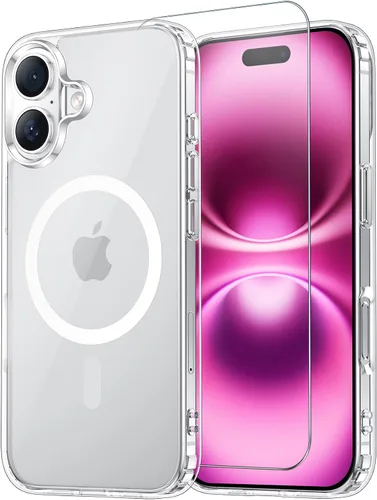 Vista 24 de Funda transparente para iPhone 11 con protector de pantalla, compatible con Magsafe, antiamarilleo, protección de grado militar, a prueba de golpes