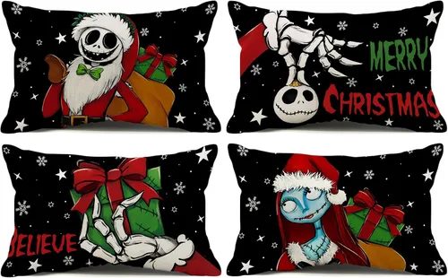 Vista 7 de Funda de Almohada de Navidad de Invierno Funda de Almohada Navideña Decoración Fiestas Decoraciones Navideñas para el Hogar Fiesta Sofá Dormitorio