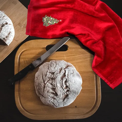 Vista 6 de Toallas de mano navideñas para baño, 16 x 25 pulgadas, paquete de 3 toallas de cocina 100% algodón súper suaves y absorbentes, para vacaciones