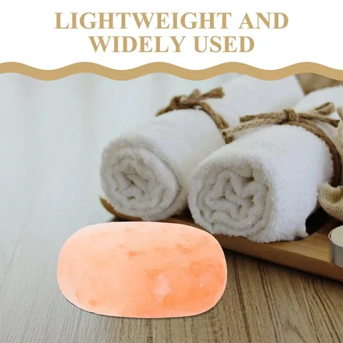 Vista 4 de 2 piezas de jabón de sal mineral exfoliante para el cuidado del cuerpo y los pies, cuidado de la piel hidratante, apto para viajes, uso versátil