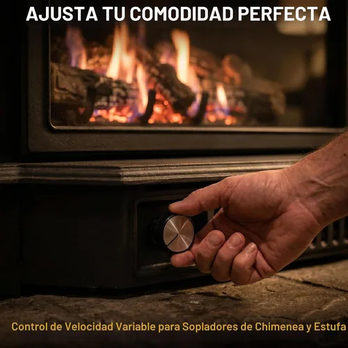Vista 4 de Kit de control de velocidad de ventilador Midwest Hearth Sopladores para chimenea y estufa Controlador de velocidad variable con botón