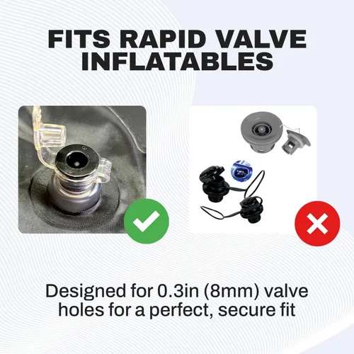 Vista 5 de Chrome Cherry Adaptador inflable para bombas de mano, adaptador de bomba de aire versátil y duradero para inflables