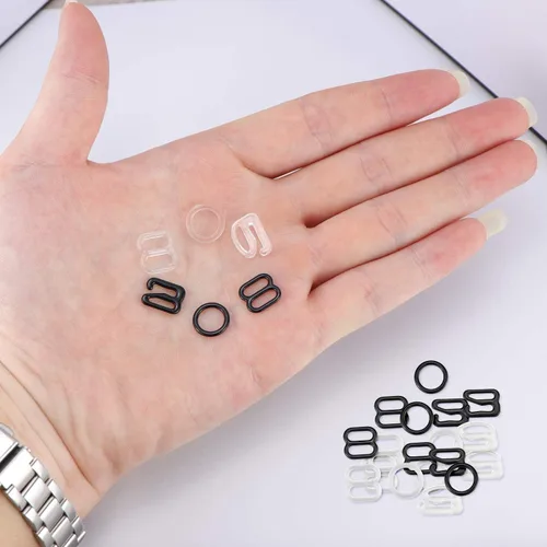 Vista 5 de SelfTek 120 clips para correa de brasier para espalda, brasier de 0.315 pulgadas que convierten el brasier de 0.315 pulgadas, clips de ajuste