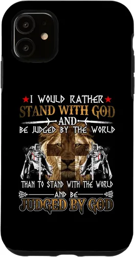 Vista 8 de I Would Rather Stand with God Knight Templar Case for iPhone 17