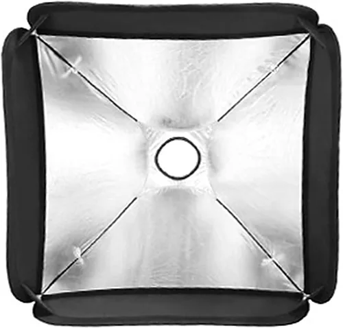 Vista 2 de Godox Caja de luz de 15.8 x 15.8 pulgadas con soporte de montaje Bowens tipo S, kit de soporte para flash de cámara, luz rápida, estudio