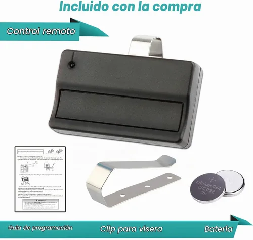 Vista 3 de Repuesto para el control remoto de la puerta de garaje Liftmaster 371LM, 2ANHJGDR11