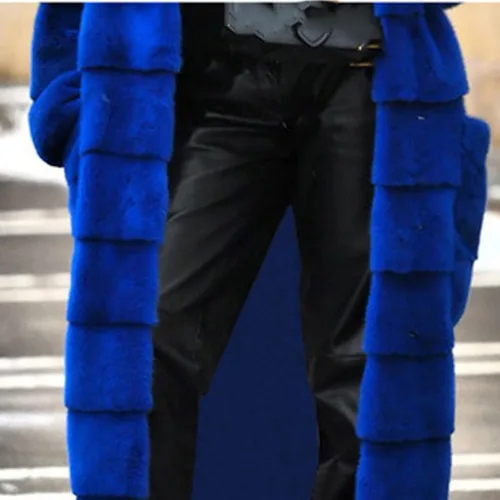 Vista 4 de Abrigos para mujer OtoñoInvierno Color sólido con capucha gruesa abrigo de forro polar