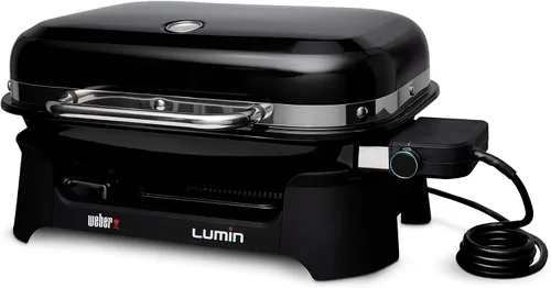 Vista 20 de Weber Lumin - Parrilla de barbacoa eléctrica compacta para exteriores, color negro - Ideal para espacios pequeños como patios, balcones y terrazas