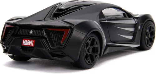 Vista 2 de Jada Toys Metals - Vehículo fundido a presión Avengers W Motors Lykan HyperSport, a escala 1:32, color negro (JA30302)