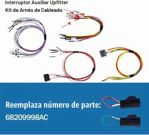 Vista 3 de CULMKARI Kit de arnés de cableado para interruptor auxiliar para Dodge Ram 3500 4500 5500 2015 2016 2017 2018 2018 Dodge Ram 3500 4500 5500