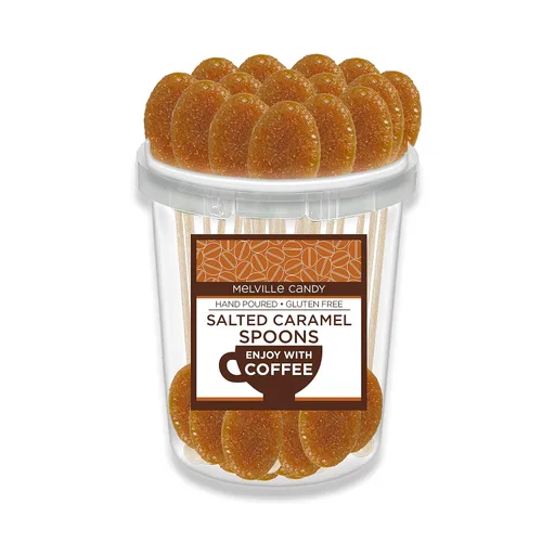 Vista 4 de Cuchara de café con sabor a vainilla francesa agitador de caramelos duros (30 unidades)