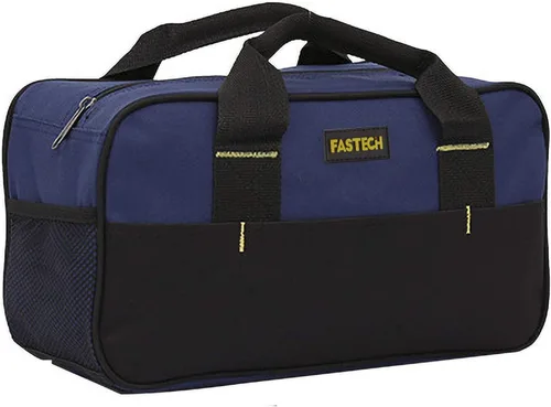Vista 7 de FASTECH Bolsa de herramientas resistente de 14 pulgadas, bolsa de herramientas de boca ancha, bolsa organizadora de herramientas impermeable, bolsa