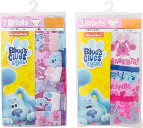 Vista 6 de Blue's Clues & You! Girls' Tienda Exclusive 10pk of 100% Combed Cotton Underwear, Sizes 18m, 23t and 4t