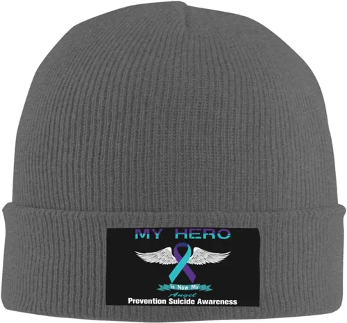 Vista 2 de Beanie Hat Unisex Stretchy Hat Soft Warmth Knit Hat Cap for Men & Women