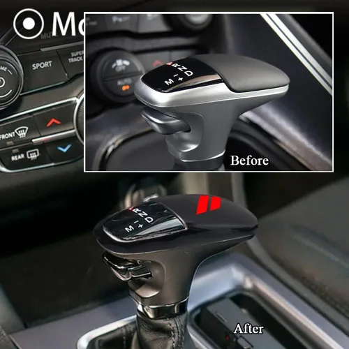 Vista 2 de Rifoda Cubierta de la cabeza de la perilla de la palanca de cambios Dodge Charger Challenger para Charger Challenger 2015-2022 Durango 2016-2023