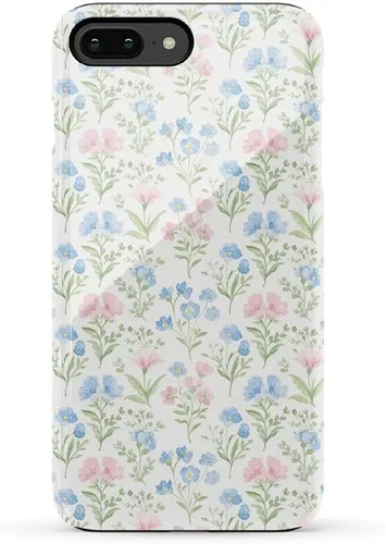 Vista 39 de Casely Funda para iPhone 6/7/8 Plus Todo envuelto Lazos vintage Diseño protector delgado esencial de doble capa