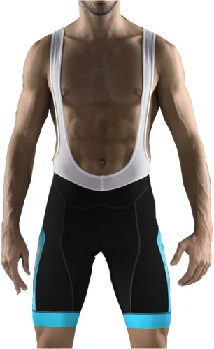Vista 10 de UGLY FROG Designs - Pantalones cortos de ciclismo con pantalones cortos con peto, pantalones cortos de ciclismo Pro/BIP, acolchado 3D Coolmax
