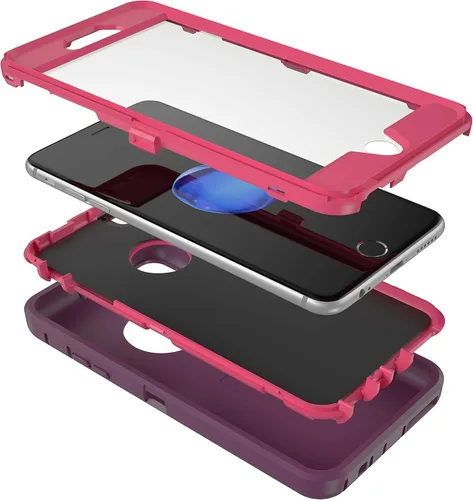 Vista 2 de MXX Funda para iPhone 6S/iPhone 6, resistente protección de policarbonato TPU de alta calidad, cubierta híbrida para parachoques, con protector