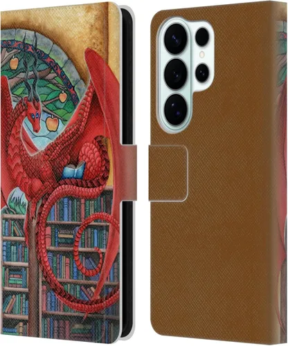 Vista 265 de Head Case Designs Officially Licensed Carla Morrow Galactic Entrancement Dragons Leather Wallet Case Compatible with Samsung Galaxy A07 4G