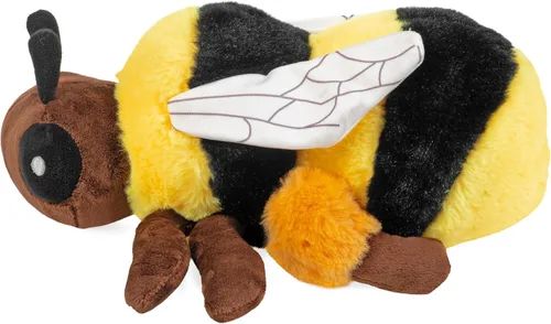Vista 3 de Wild Republic Ecokins, Abeja, animal de peluche, 12 pulgadas, regalo para niños, juguete de peluche, hecho de botellas de agua recicladas hiladas