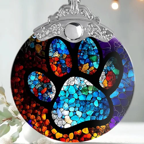 Vista 13 de Jocidea Adorno para perro, adorno colgante de American Staffordshire Terrier – vidrio, Navidad, Acción de Gracias, decoraciones de cumpleaños