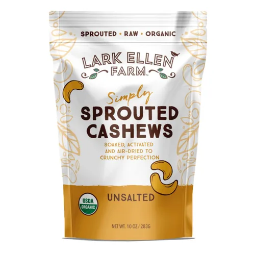 Vista 15 de Lark Ellen Farm Almendras germinadas orgánicas, sin sal – USDA orgánicas, crudas, veganas, sin gluten, sin OMG, aptas para paleo, aperitivo