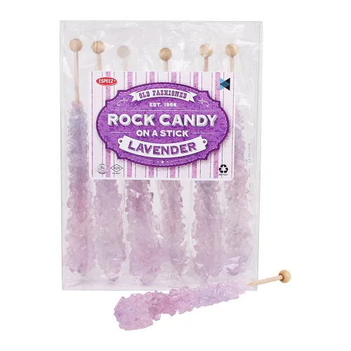 Vista 87 de Palitos de caramelo de roca extragrandes: 12 paletas de cereza rosa – envueltas individualmente – Palitos de caramelo de roca de cristal