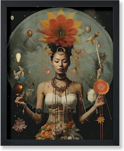 Vista 63 de Poster Master Póster OVNI – Impresión de mujer enmascarada – Arte extraterrestre – Arte surrealista – Arte de ciencia ficción – Regalo para hombres