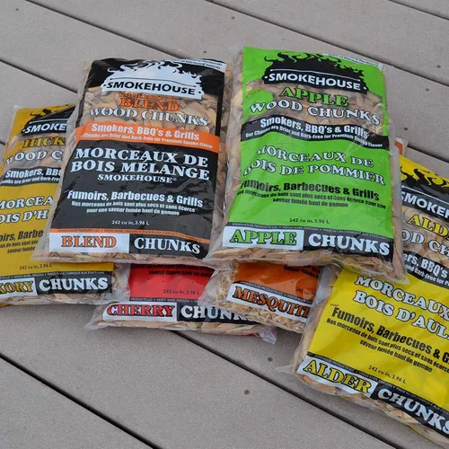 Vista 7 de Smokehouse Productos Todos los trozos de madera con sabor natural para ahumar