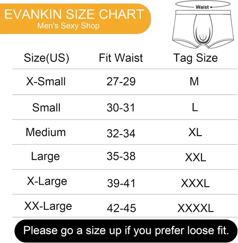 Vista 6 de Evankin Ropa interior sexy para hombre, calzoncillos tipo bóxer de malla transpirable